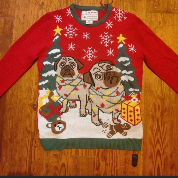 Red and Green Ugly Christmas sweater - Picture 2 of 3